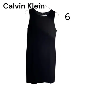 하자품 Calvin Klein 블랙 슬리브리스 원피스 사이즈 6