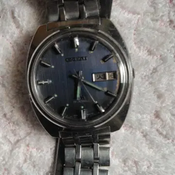 ORIENT 자동 시계 파랑 다이얼 스테인리스 밴딩