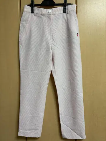 [미사용 새상품] 옅은 핑크 여성 팬츠 허리밴딩