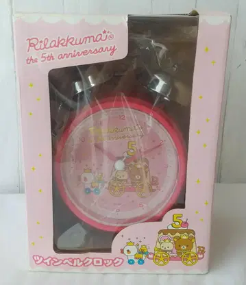 리락쿠마 5주년 트윈 벨크로 알람 시계 코리락쿠마 키이로이토리