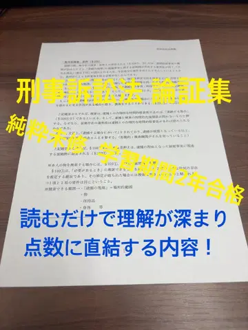 형사소송법 논증집 사법시험 예비시험