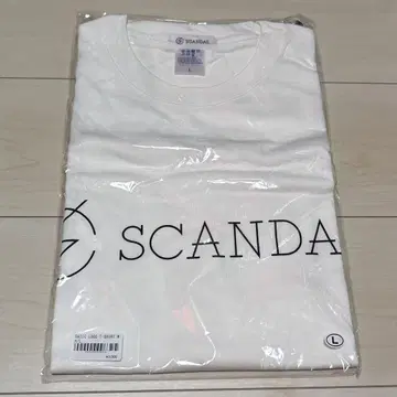 SCANDAL 로고T셔츠 화이트 L사이즈 미개봉 새상품