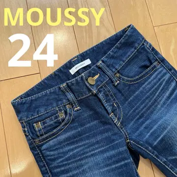 [ 새상품급 ] MOUSSY 마우지 스키니 데님 사이즈 24