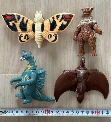 고질라 시리즈 괴수 미니 소프트 비닐 4체 세트