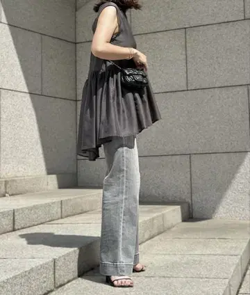 플라스테 라이트 그레이 데님