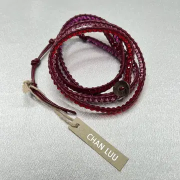 CHAN LUU 롱 팔찌 레드 실버 925