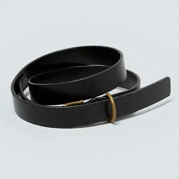 Auralee LEATHER BELT BLACK M