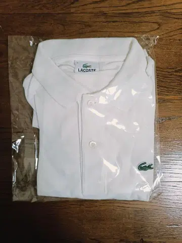 [ 새상품급 ] LACOSTE 라코스테 화이트 피케 셔츠