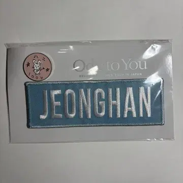 SEVENTEEN 세븐틴 정한 공식 와펜 Ode to you