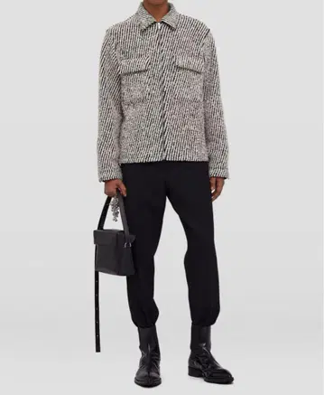 JIL SANDER 질 샌더 자카드 울 블루종 사이즈 46