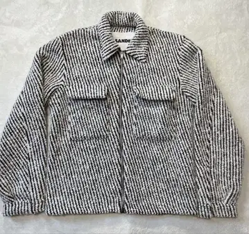 JIL SANDER 질 샌더 자카드 울 블루종 사이즈 46