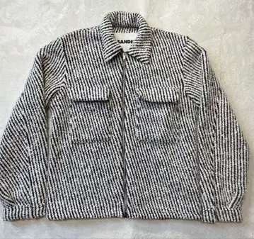 JIL SANDER 질 샌더 자카드 울 블루종 사이즈 46