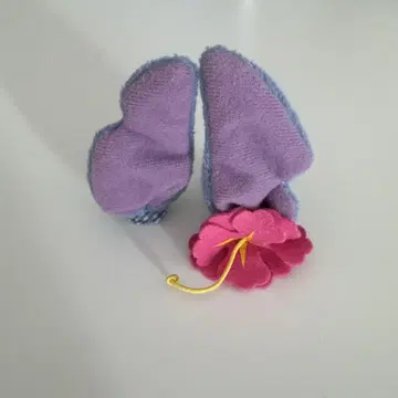 스티치 귀 헤어핀