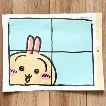 치이카와(먼작귀) 월 스티커 창문에서 엿보는 토끼