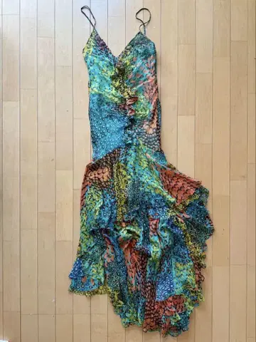 BCBGMAXAZRIA 슬리브리스 롱 드레스