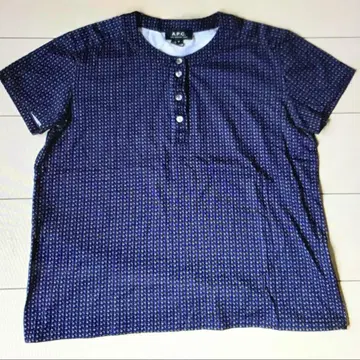 새상품급 아페쎄 A.P.C. 반팔 헨리넥 티셔츠