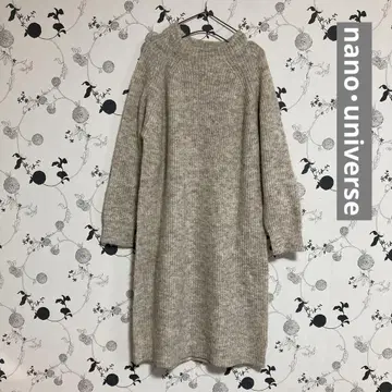 나노 유니버스 믹스 니트 원피스