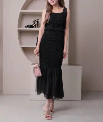 LIP SERVICE 셔링 머메이드 셋업