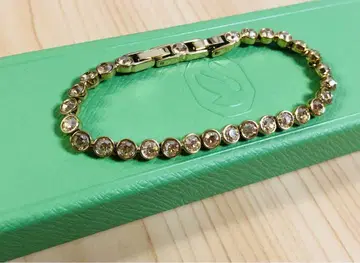 스와로브스키 Swarovski 테니스 팔찌 골드 계열