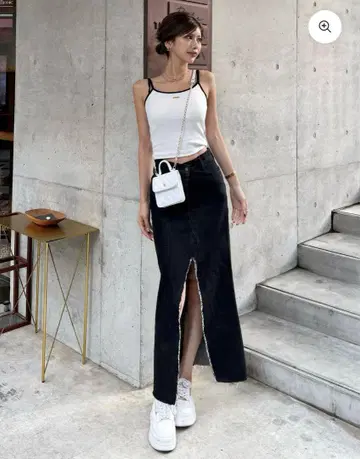 DIANTE REMAKE DENIM SKIRT