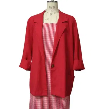 vintage 자켓 빨간색 빅 사이즈 itimi rose marte