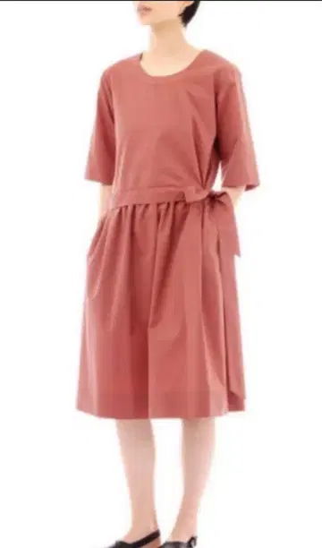 가격 인하! 마가렛호웰 반팔 무릎 기장 원피스 허리 리본 포함