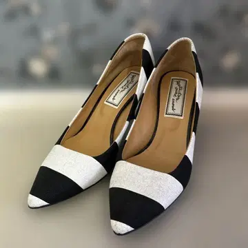 스트라이프 펌프스/24.5cm