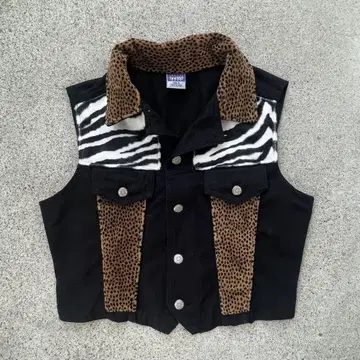 Vintage WATCH L.A. y2k denim Vest