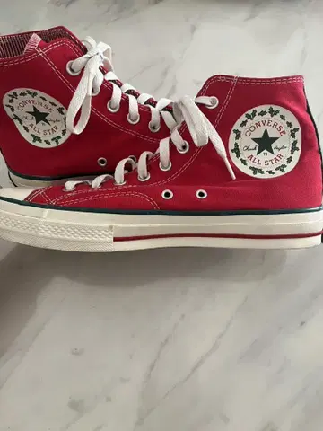 레어 컬러 컨버스 디자인 스니커즈 크리스마스 디자인 28.5cm