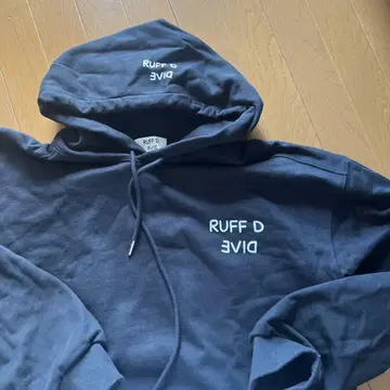 RUFF D DIVE 블랙 후드티 사이즈 M