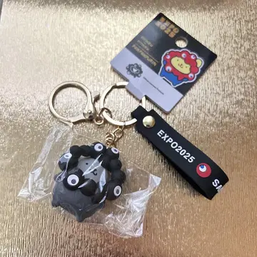 오사카 만박 블랙 미야쿠미야쿠 폼폼푸딩 키링