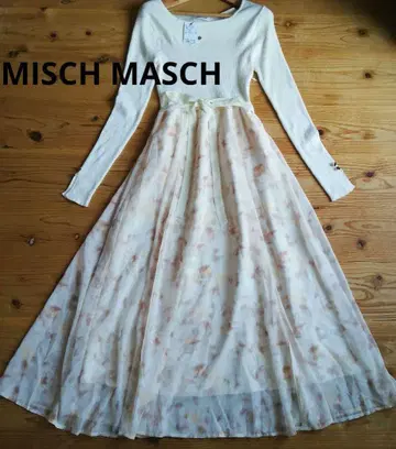 MISCH MASCH 도킹 플라워 롱 원피스