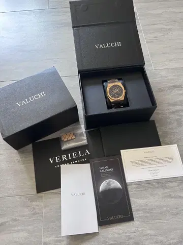 새상품급 VALUCHI  핑크 골드 자동 태엽식 AT 남성용 손목시계
