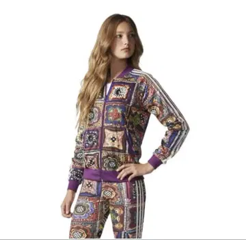 아디다스 트랙 자켓 올 패턴 아디다스 XS