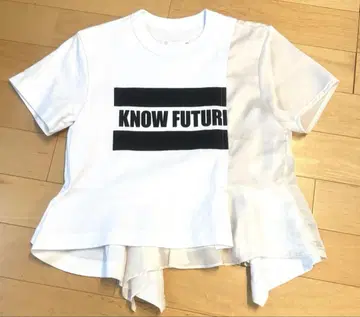 사카이 sacai KNOW FUTURE 프린트 티셔츠 프릴