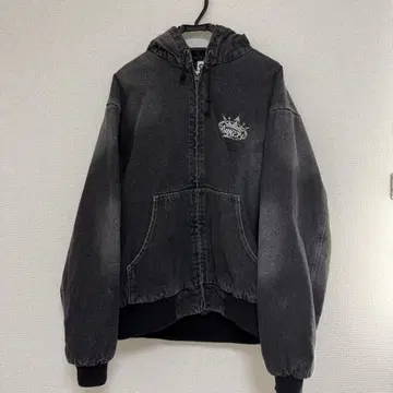 9090 King 로고 데님 퀼팅 재킷 L 사이즈