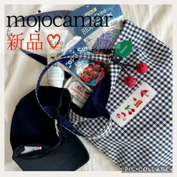 mojocamar 모조카마 깅엄 체크 체리 백