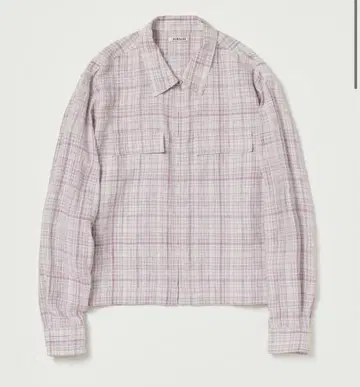 Linen Silk Check Zip Blouson