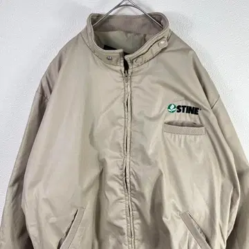 데드스탁 USA제 90s 블루종 짧은 기장 그랑파코어 베이지