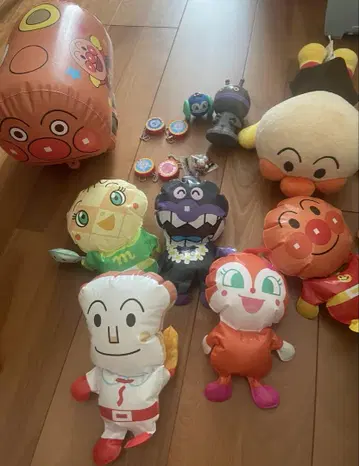 호빵맨 봉제 인형 비닐 인형 묶음 판매