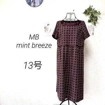 9978 MB mint breeze 올 패턴 반팔 원피스 13호 레트로
