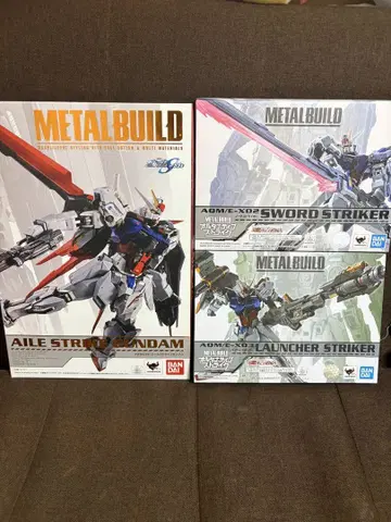 [세트] 에일 스트라이크 건담+소드 런처 스트라이커 메탈빌드