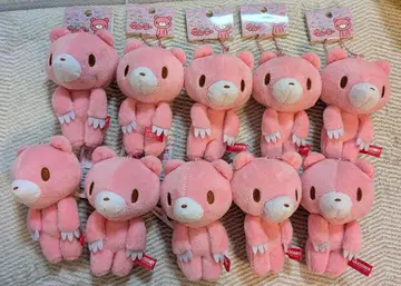 장난꾸러기 곰 그루 봉제 인형 마스코트 볼체인 10개
