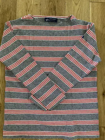 SAINT JAMES 줄무늬 티셔츠 빨간색이 좋아요