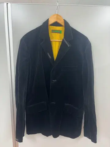 블랙 벨벳 테일러드 자켓