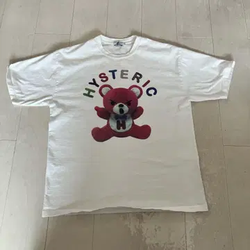중고품 HYSTERIC 곰 디자인 T셔츠