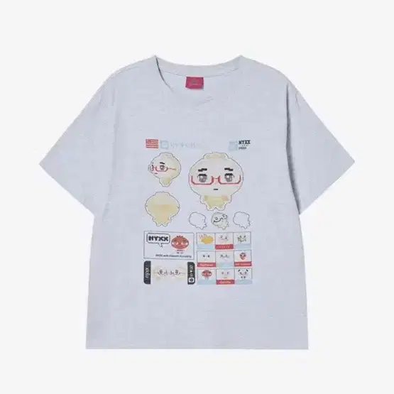 안경만두 반팔 티셔츠 S