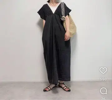 데님 셔링 원피스