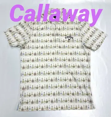 Callaway 캘러웨이 반팔 피케 셔츠 보틀 올 패턴 L 사이즈