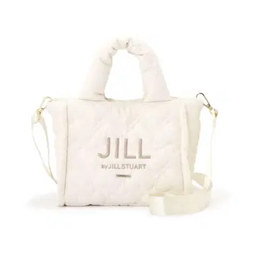 JILL by JILL STUART 하트 퍼프 토트 화이트